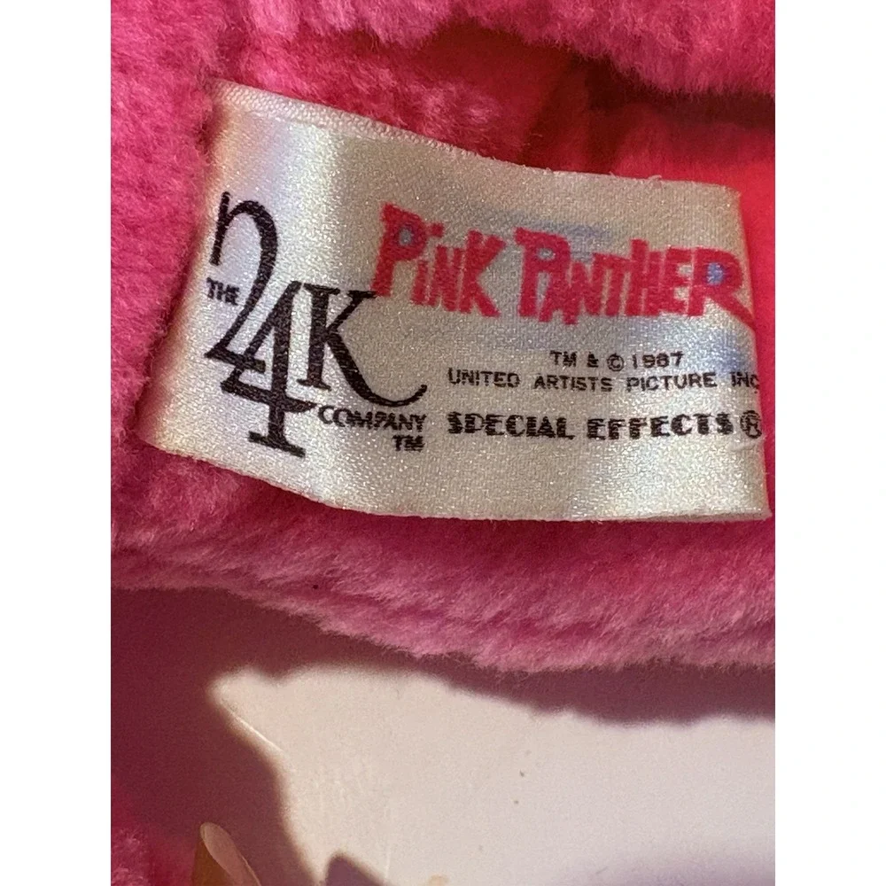 1987 24K COMPANY PINK PANTHER 25TH ANNIVERSARY PLUSH TOY‎ SUCTION JOINTED NECK
